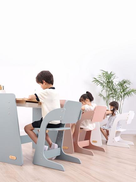 Boori Kids' Natty Desk and Chair Study Set - view 2, Blueberry & Almond