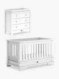 Boori Eton Convertible Plus Cotbed and 3 Drawer Dresser Bundle, White