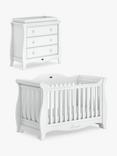 Boori Sleigh Royale Cotbed and Sleigh 3 Drawer Chest, White