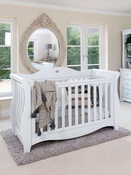 Boori Sleigh Royale Cotbed and Deluxe Purotex®️ Pocket Spring Cot Bed Mattress Bundle, White - view 2, White