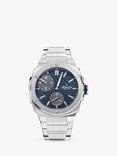 Alpina AL-650NDG4AE6B Men's Alpiner Extreme Regulator Automatic Bracelet Strap Watch, Silver/Navy