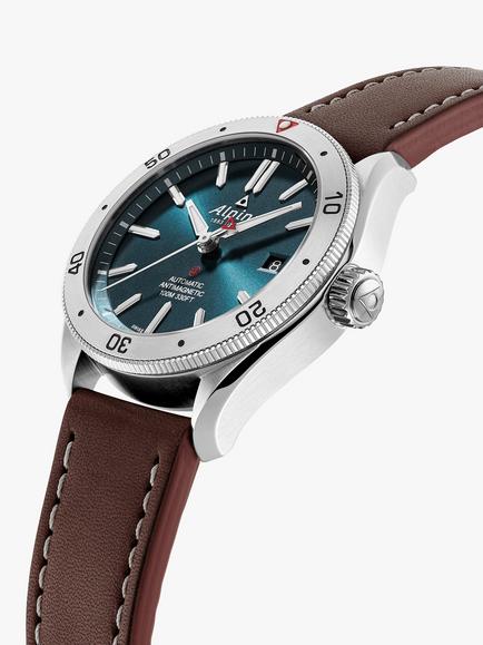 Alpina AL-525N4AQ6 Men's Alpiner 4 Automatic Date Leather Strap Watch, Brown - view 2, Brown