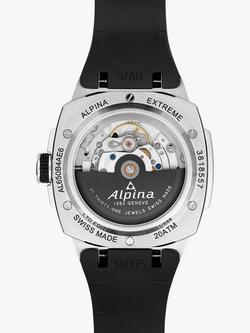 Alpina AL-650B4AE6 Men's Alpiner Limited Edition Extreme Automatic Regulator Rubber Strap Watch, Black - view 2, Black