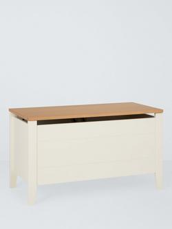 John Lewis Avery Toy Box, Cream/Natural, Cream/Natural