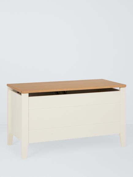 John Lewis Avery Toy Box, Cream/Natural, Cream/Natural