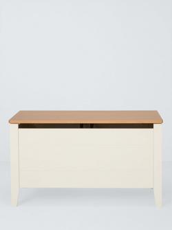 John Lewis Avery Toy Box, Cream/Natural - view 2, Cream/Natural