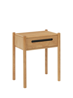 John Lewis Modena Bedside Table, Natural Wood, Natural Wood