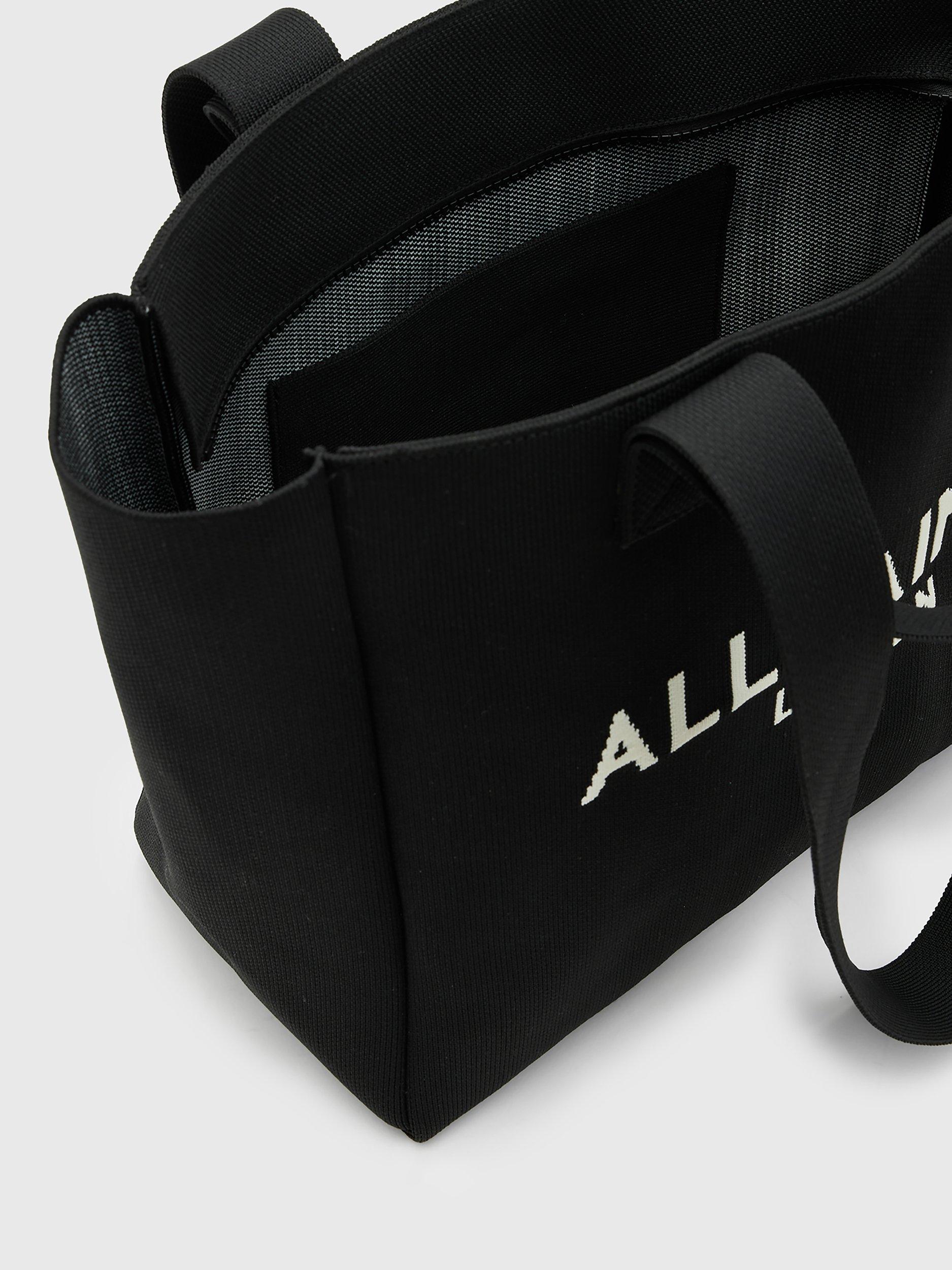 Product image 3 of 6, which shows AllSaints Izzy Tote Bag, Black