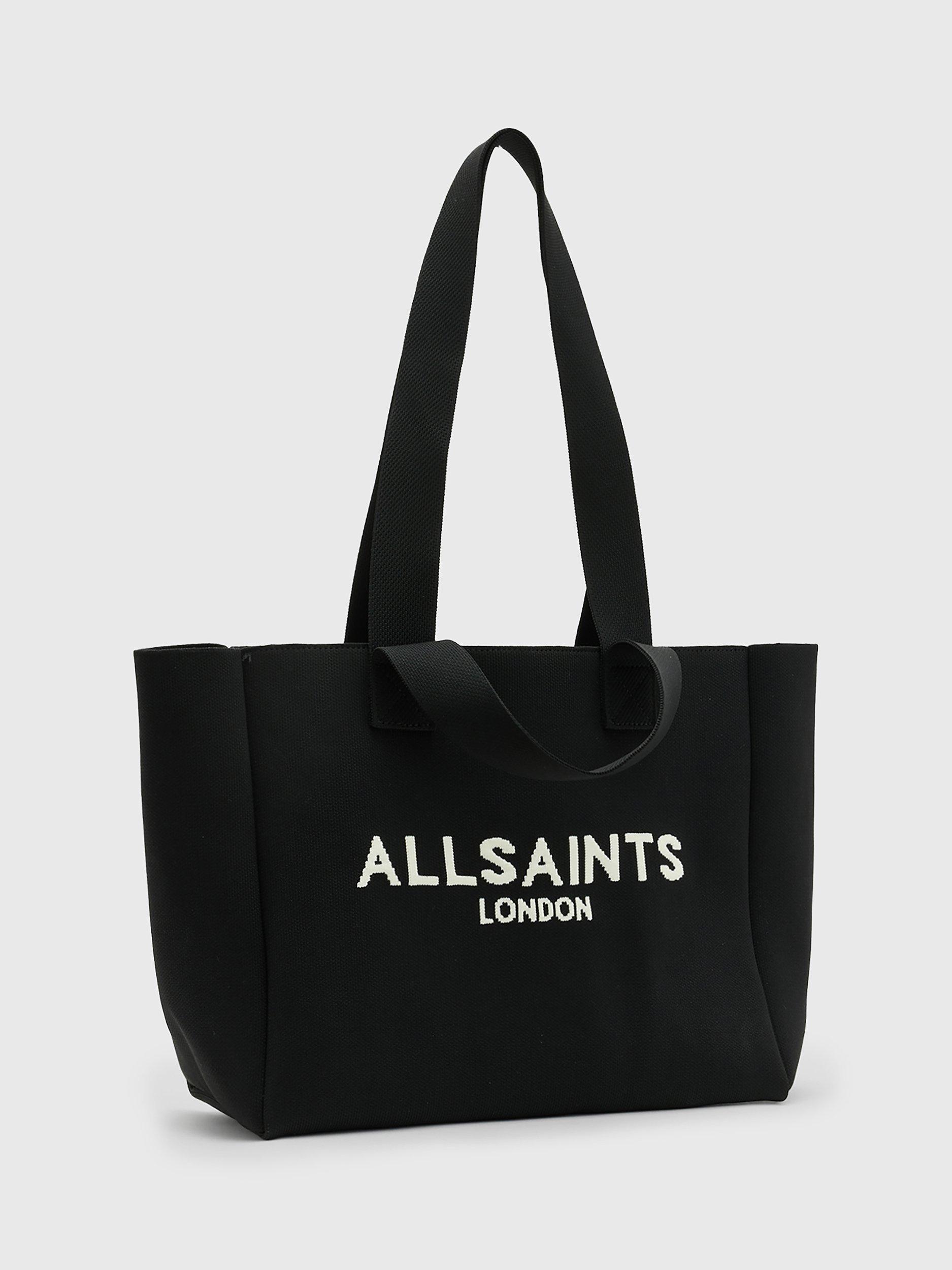 Product image 4 of 6, which shows AllSaints Izzy Tote Bag, Black