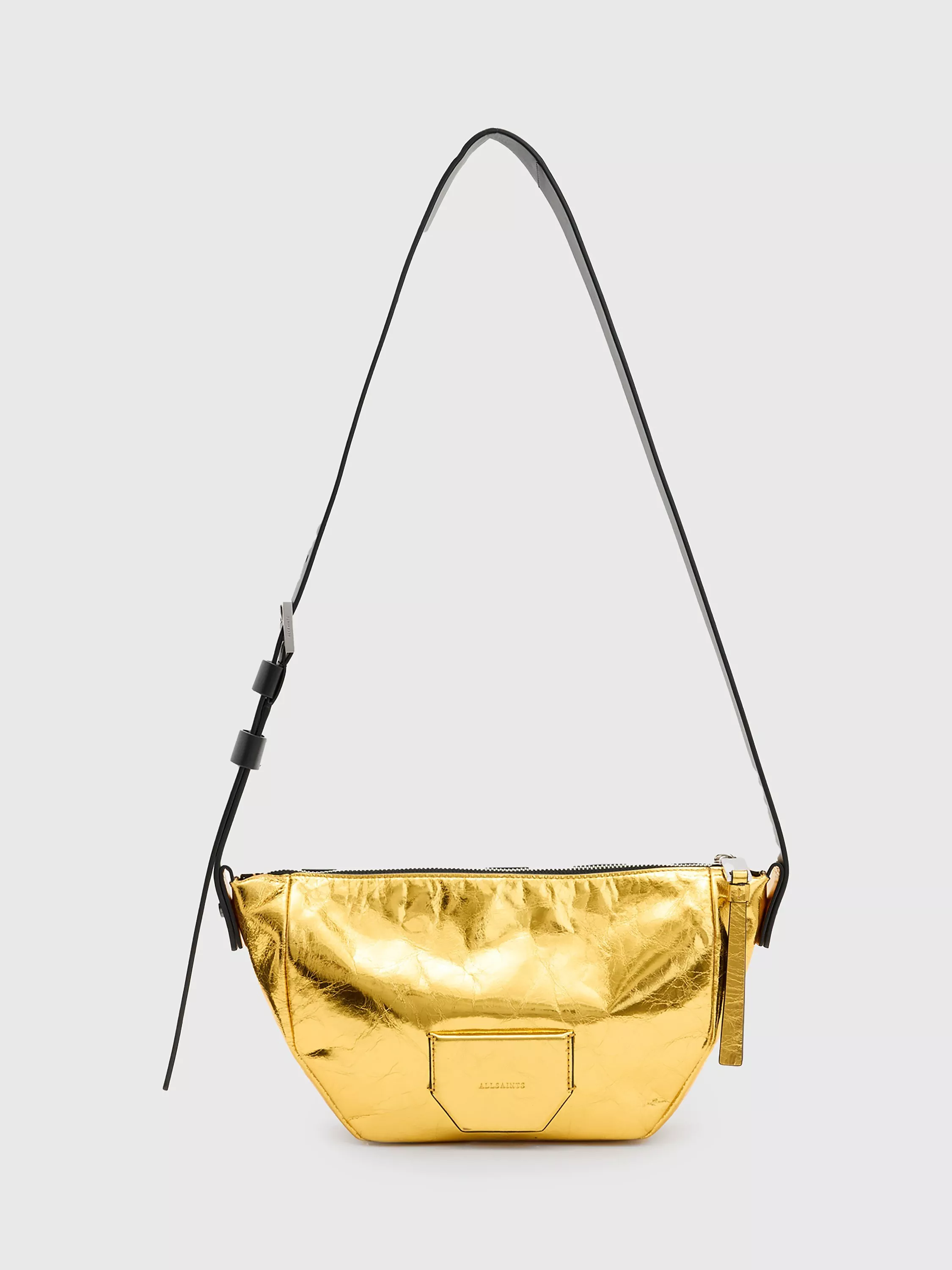 Allsaints gold smith leather outlets crossbody