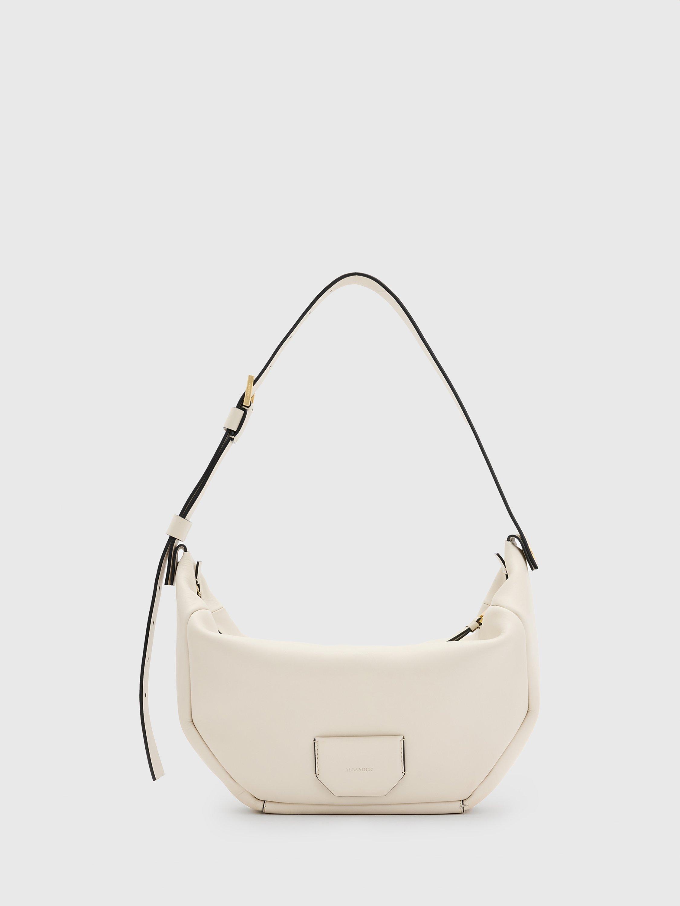AllSaints Madea Leather Shoulder Bag, White
