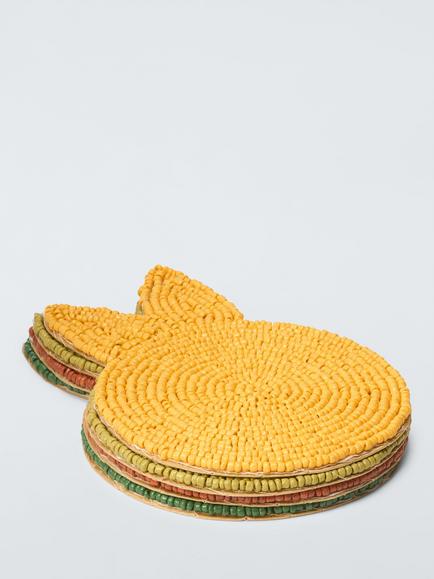 John Lewis Beaded Rabbit Coasters, Set of 4 - view 2, Multi