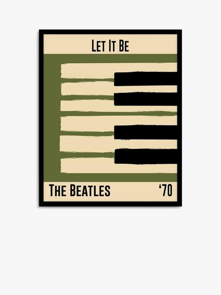 John Lewis Dalston 606 'The Beatles' Framed Print, 52 x 42cm, Multi, Multi