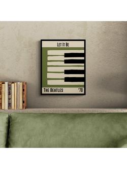 John Lewis Dalston 606 'The Beatles' Framed Print, 52 x 42cm, Multi - view 2, Multi