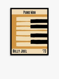 John Lewis Dalston 606 'Billy Joel' Framed Print, 52 x 42cm, Multi, Multi