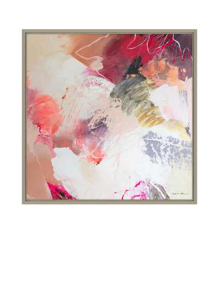 John Lewis Natasha Barnes 'All My Love' Framed Canvas Print, 106 x 106cm, Multi, Multi