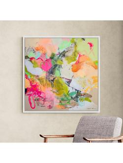 John Lewis Natasha Barnes 'Life is Beautiful' Framed Canvas Print, 106 x 106cm, Multi - view 2, Multi