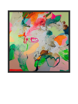 John Lewis Natasha Barnes 'Little Bit Of Sunshine' Framed Canvas Print, 106 x 106cm, Multi, Multi