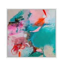 John Lewis Natasha Barnes 'Wash Over Me' Framed Canvas Print, 106 x 106cm, Multi, Multi