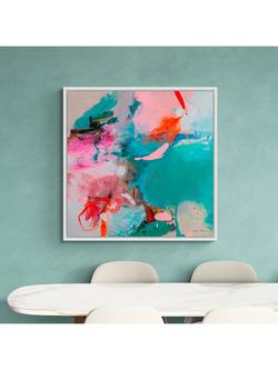 John Lewis Natasha Barnes 'Wash Over Me' Framed Canvas Print, 106 x 106cm, Multi - view 2, Multi