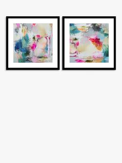 John Lewis Natasha Barnes 'Tunbridge' Embellished Framed Print, Set of 2, 61.5 x 61.5cm, Multi, Multi