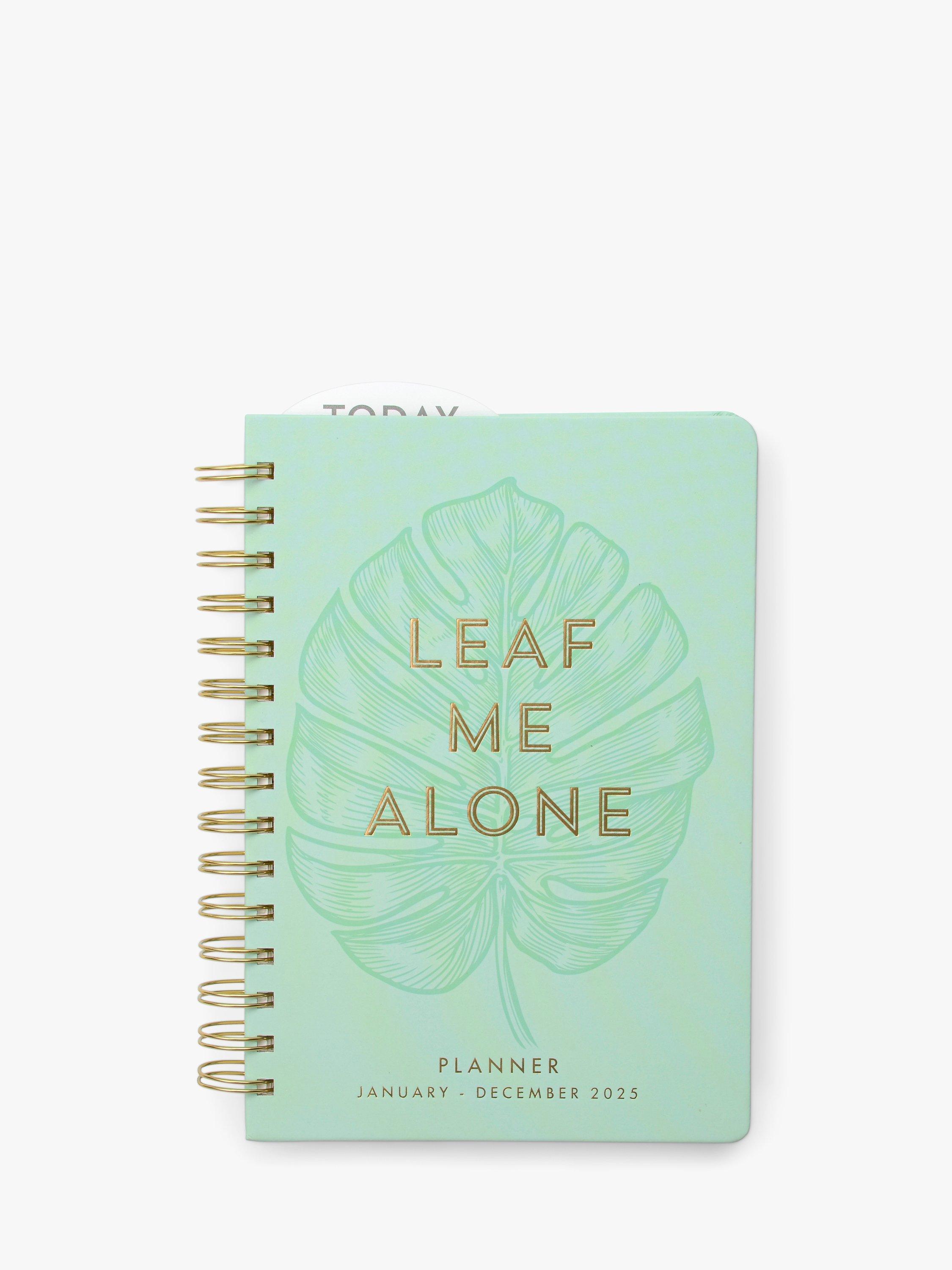 DesignWorks Ink Leaf Me Alone 2025 Planner, Multi