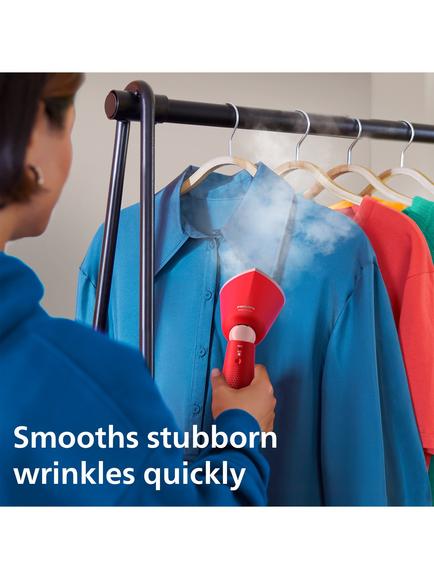 Philips STH5020/40 Hand Clothes Steamer, Red - view 2, Red