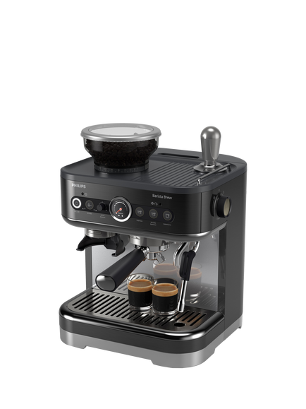 Philips PSA3218/10 Barista Brew Semi-Automatic Espresso Machine, Black, Black