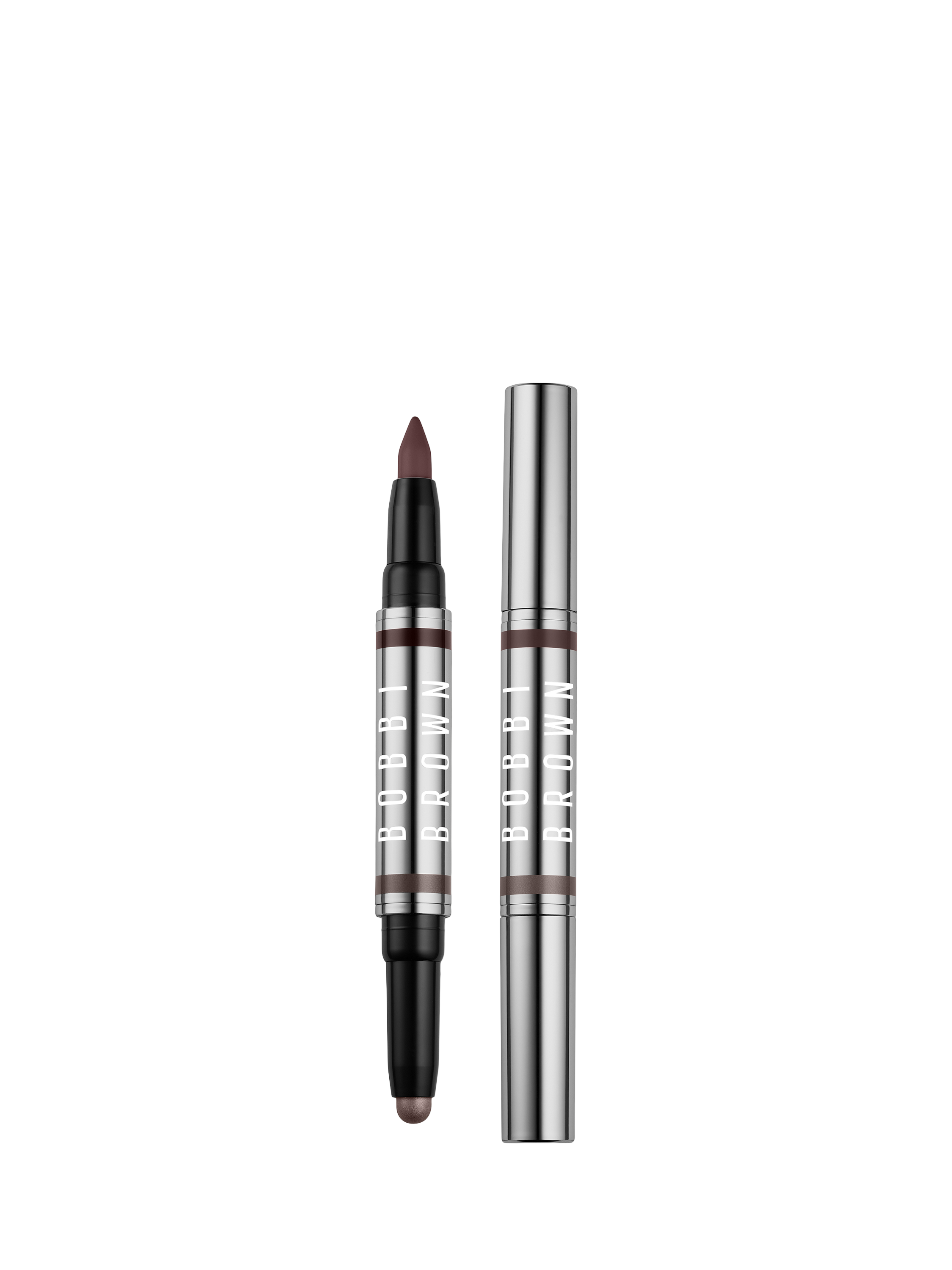 Product image 1 of 7, which shows Bobbi Brown x Hannah Murray Collection Long Wear Cream Shadow Stick & Kohl Liner, Amethyst Midnight Orchid