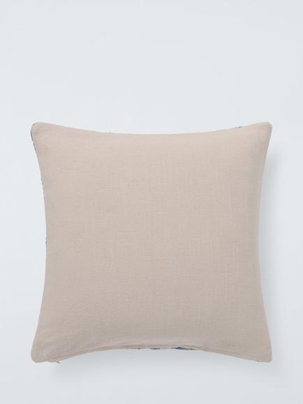 John Lewis Link Cushion, Blue - view 2, Heritage Grey