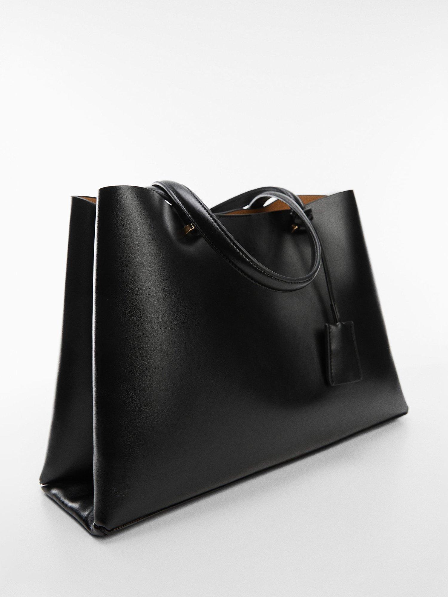 Product image 2 of 5, which shows Mango Bello Tote Bag, Black
