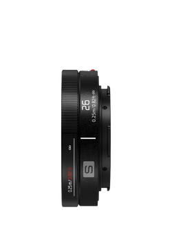 Panasonic Lumix S-R26E 26mm F8 L-Mount Pancake Lens, Black - view 2, Black