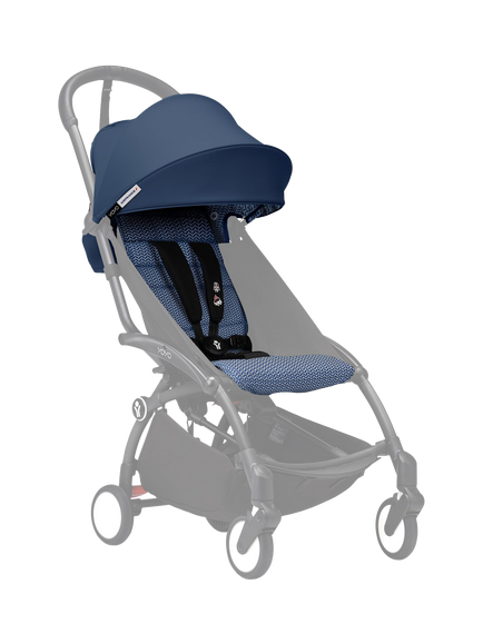 Stokke YOYO³ 6+ Colour Pack, Seat & Canopy, Air France Blue, Air France Blue