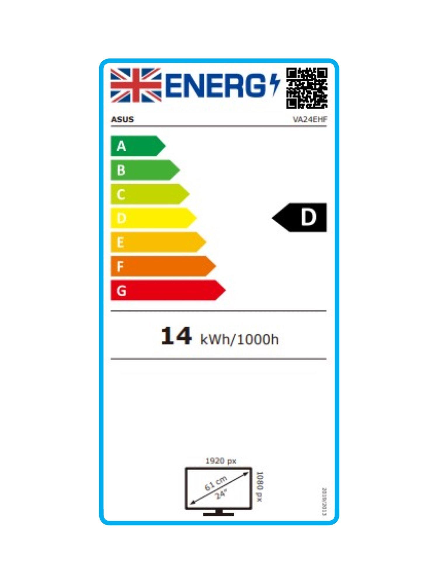 This item is rated D for energy efficiency on a scale from A (most efficient) to G (least efficient).