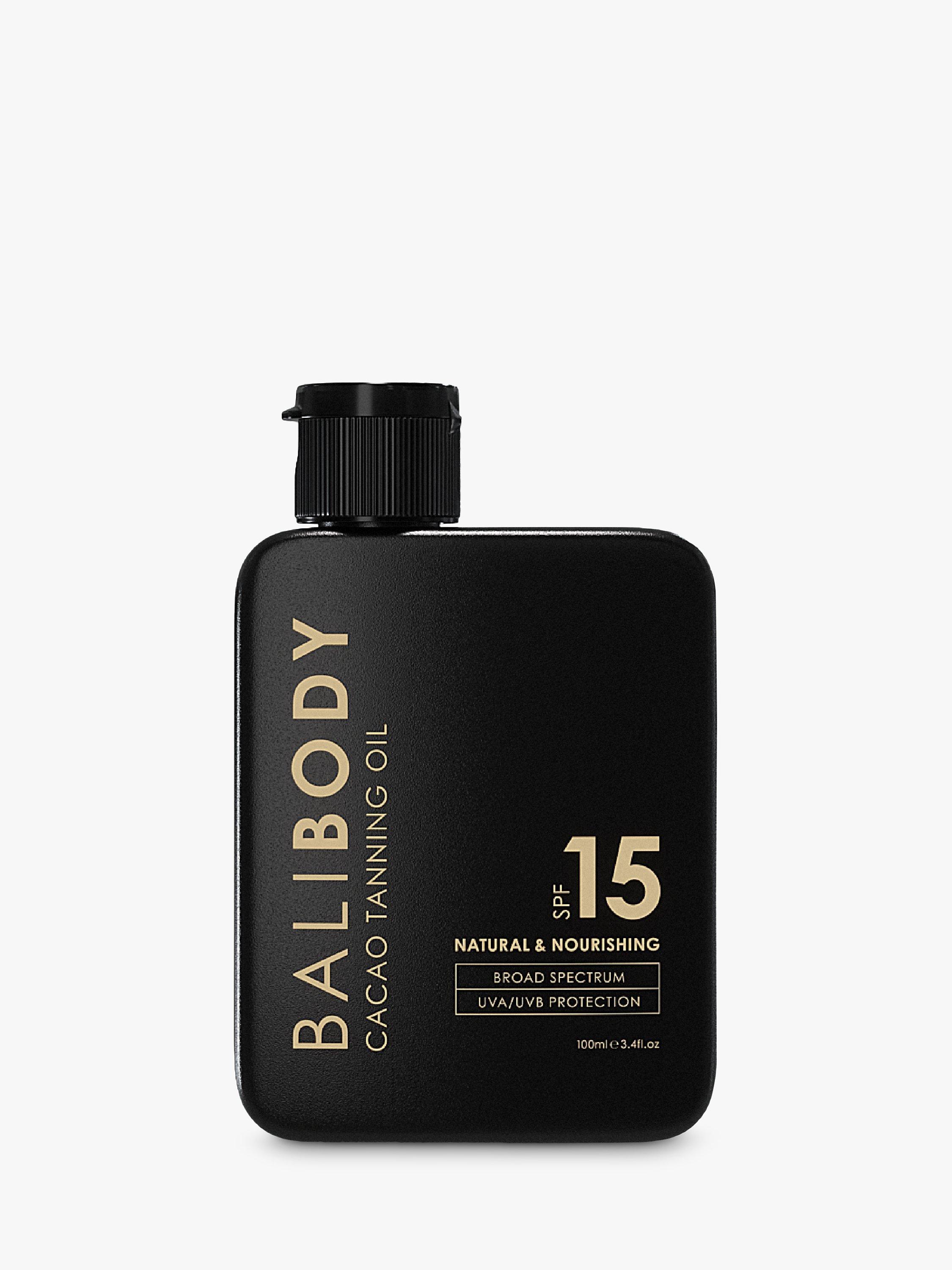 Product image 1 of 7, which shows Bali Body Cacao Tanning Oil SPF 15, 100ml