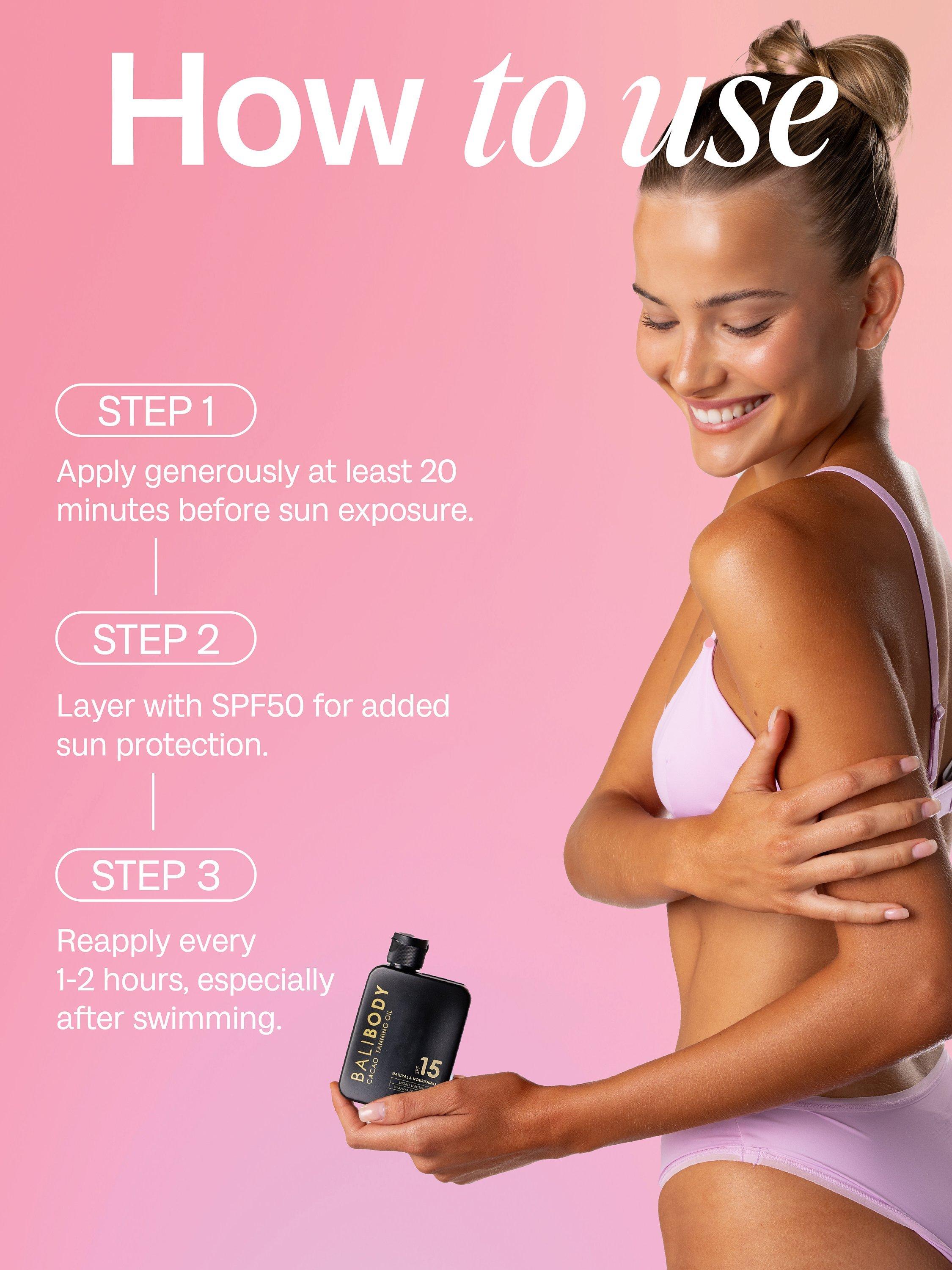 Product image 7 of 7, which shows Bali Body Cacao Tanning Oil SPF 15, 100ml
