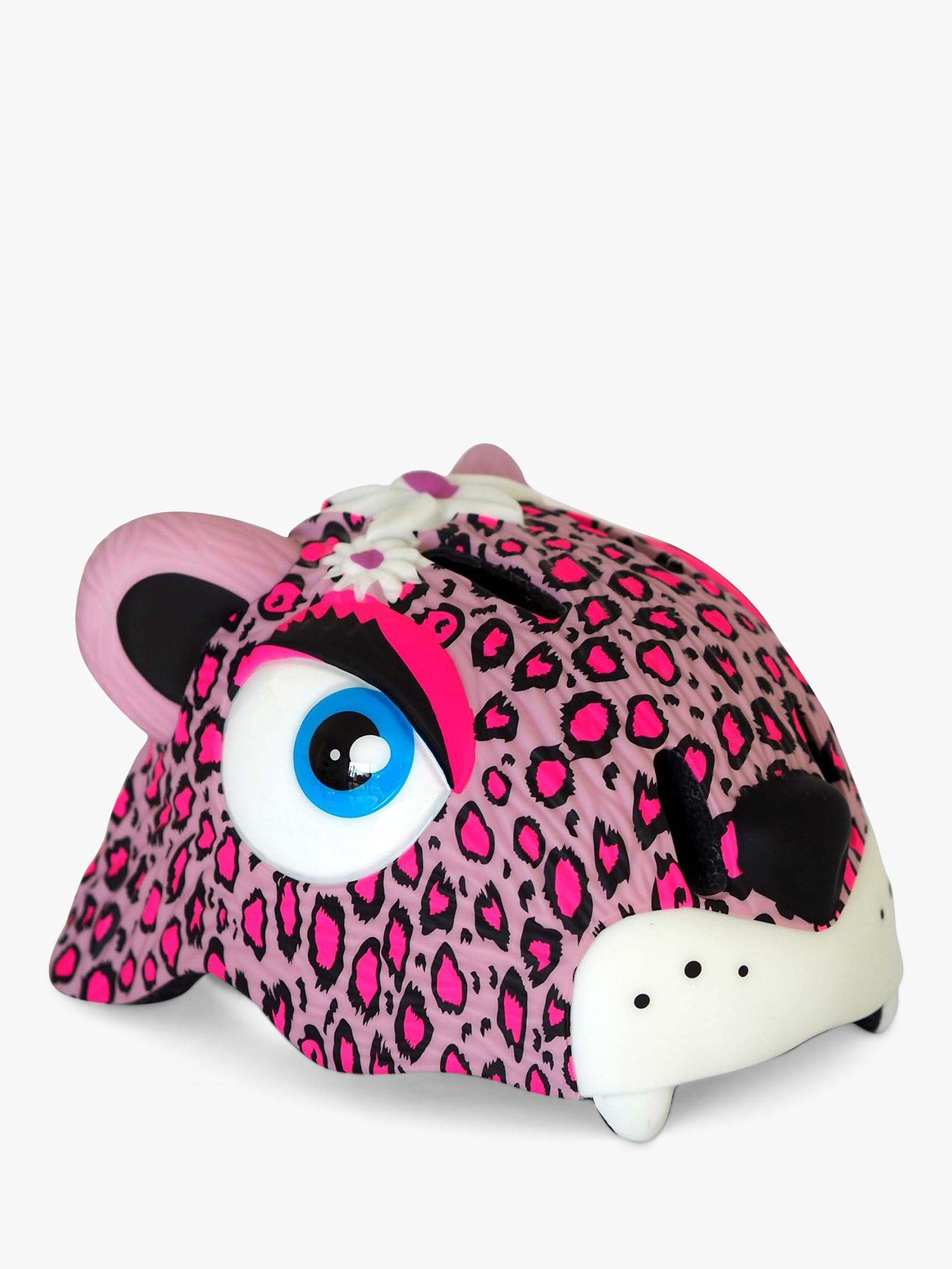 SkateHut Crazy Safety Helmet Leopard Bike Helmet, Pink