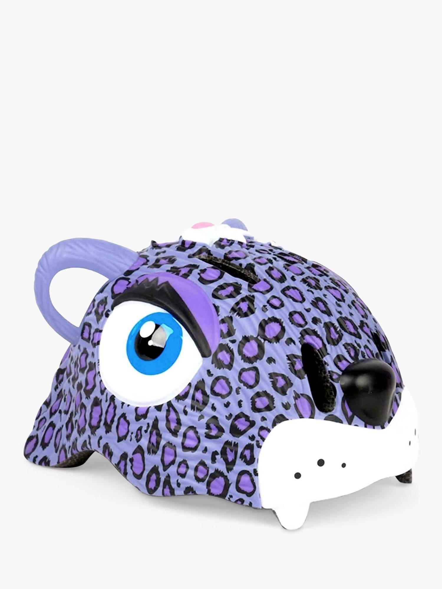 SkateHut Crazy Safety Helmet Leopard Bike Helmet, Purple