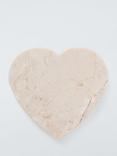 John Lewis Marble Heart Coaster, Pink