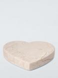 John Lewis Marble Heart Coaster, Pink