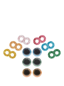 Rico Design Safety Eyes for Crocheted Toys, 12mm, 3 Pairs - view 2, Multi