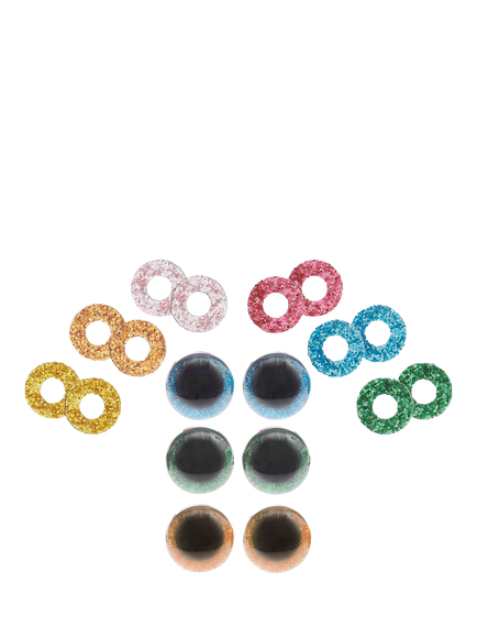 Rico Design Safety Eyes for Crocheted Toys, 12mm, 3 Pairs - view 2, Multi