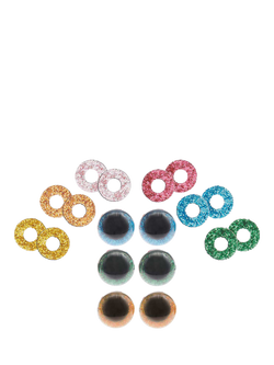 Rico Design Safety Eyes for Crocheted Toys, 9mm, 3 Pairs - view 2, Multi