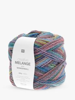 Rico Design Creative Melange Wonderball Aran Yarn, 200g, Skies