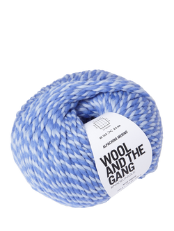 Wool And The Gang Alpachino Merino Twist Knitting Yarn, 50g - view 2, Blue Crush