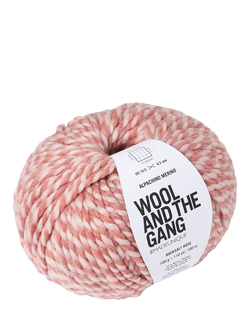 Wool And The Gang Alpachino Merino Twist Knitting Yarn, 50g - view 2, Rocksalt Rose