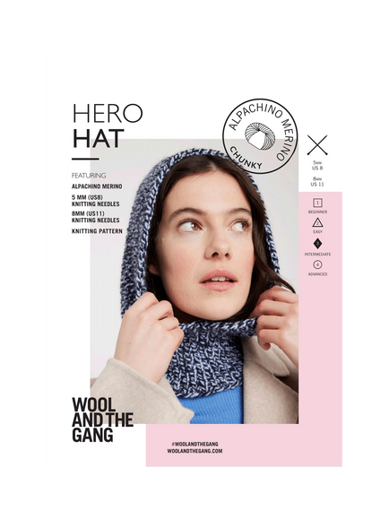 Wool And The Gang Hero Hat Knitting Pattern, Multi