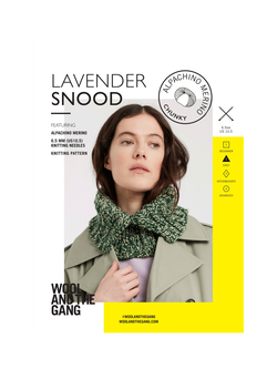 Wool And The Gang Lavender Snood Knitting Pattern, Multi