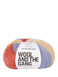 Wool And The Gang Feeling Good Stripe Aran Yarn, 50g, Sunset Stripe