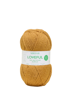 Sirdar Loveful Recyled Acrylic DK Knitting Yarn, Ochre